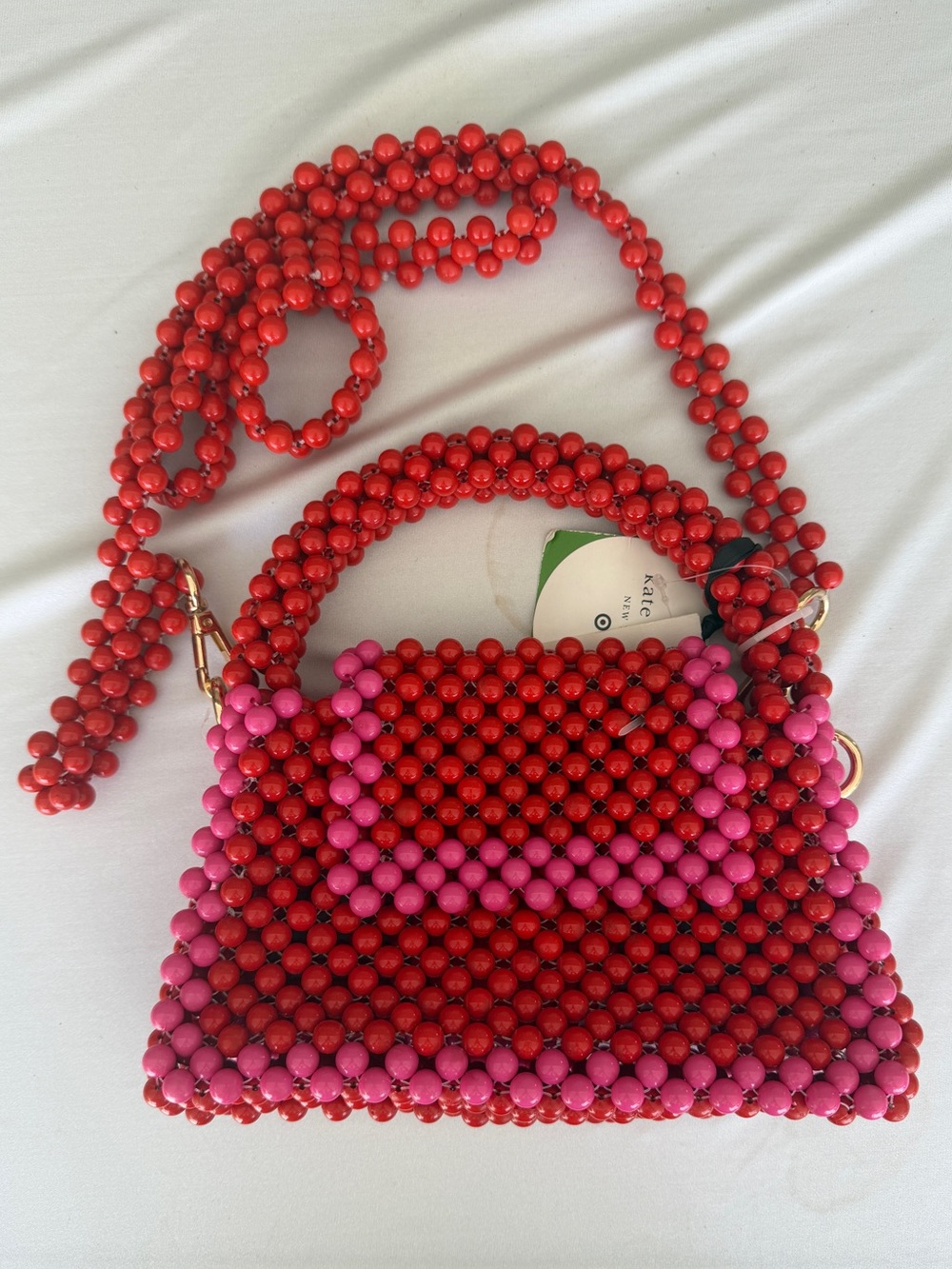Kate Spade x Target red Beaded Handbag